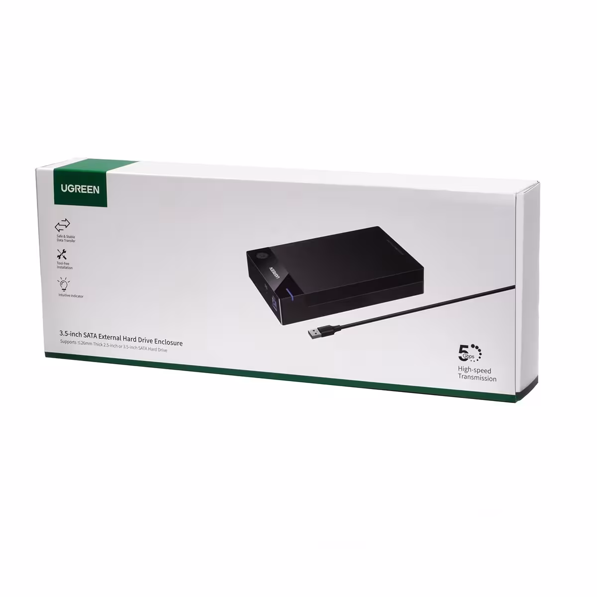 UGREEN US222 Carcasa Externa USB 3.0 para HDD/SSD de 2.5 y 3.5 Pulgadas