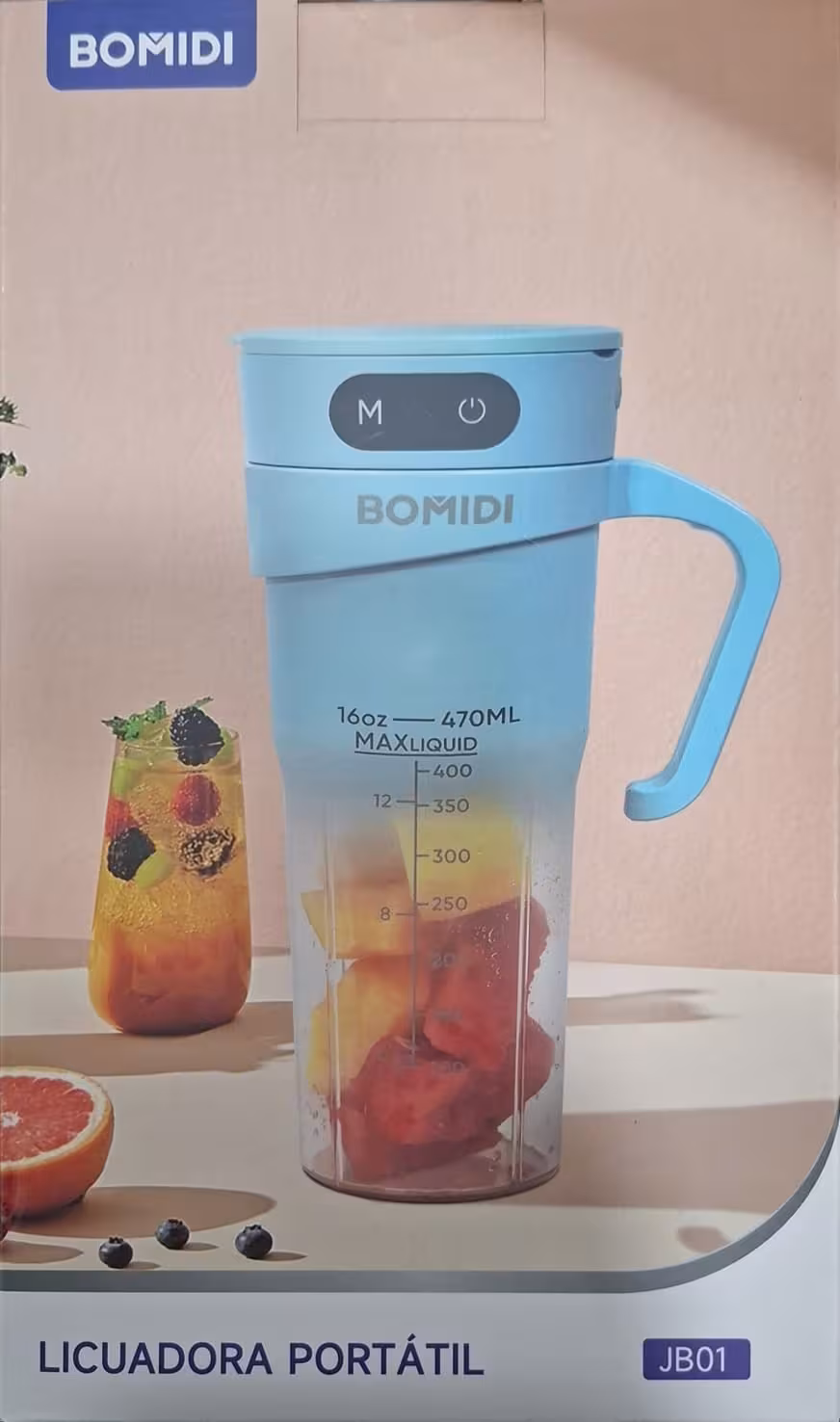 BOMIDI JB01 Licuadora Portátil Inalámbrica de 470ml para Batidos y Bebidas