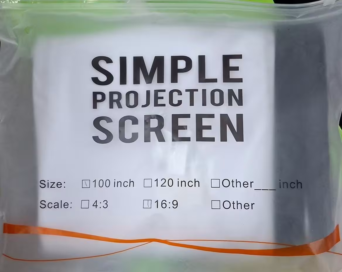 Pantalla de Proyección Portátil Tela Flexible para Proyector