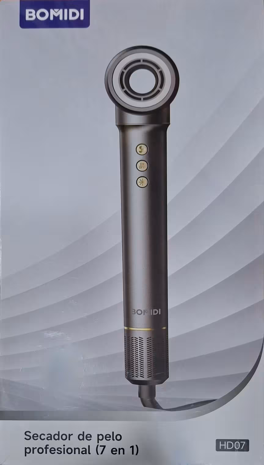BOMIDI Secador de Pelo Profesional 7 en 1 HD07