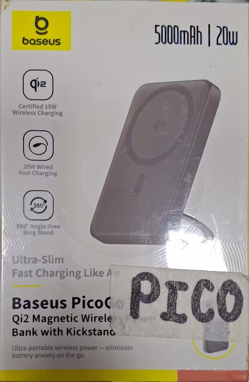 Baseus PicoGo Power Bank 5000mAh | Qi2 15W | 20W Cable | Magnético