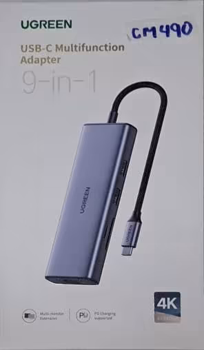 UGREEN CM490 – Hub USB-C Multifunción 9 en 1 con Salida 4K y Carga PD