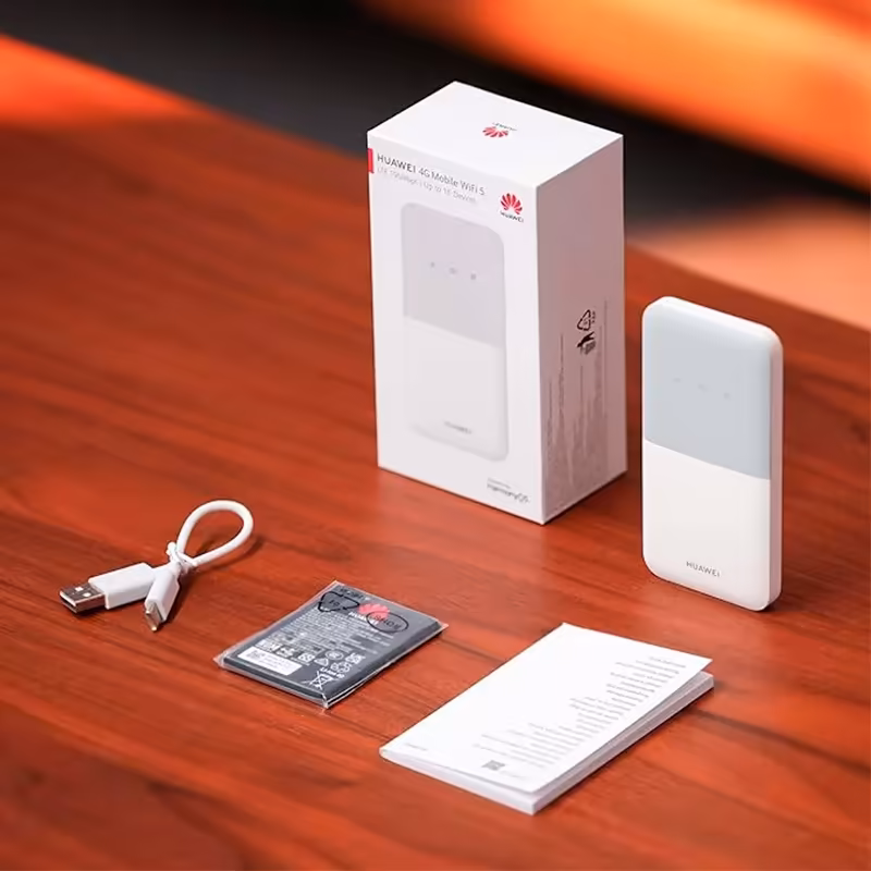 Huawei 4G Mobile WiFi 5 LTE Portátil con Velocidad de Hasta 195 Mbps para 16 Dispositivos