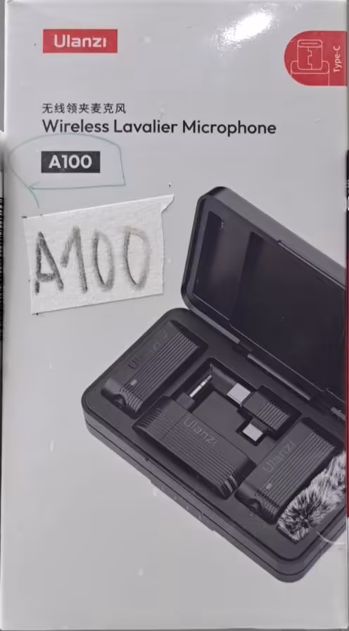 Micrófono Lavalier Inalámbrico Ulanzi A100 con Conector USB-C para Grabación Móvil y Video