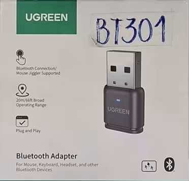 UGREEN BT301 – Adaptador Bluetooth USB Compacto y de Alto Rendimiento