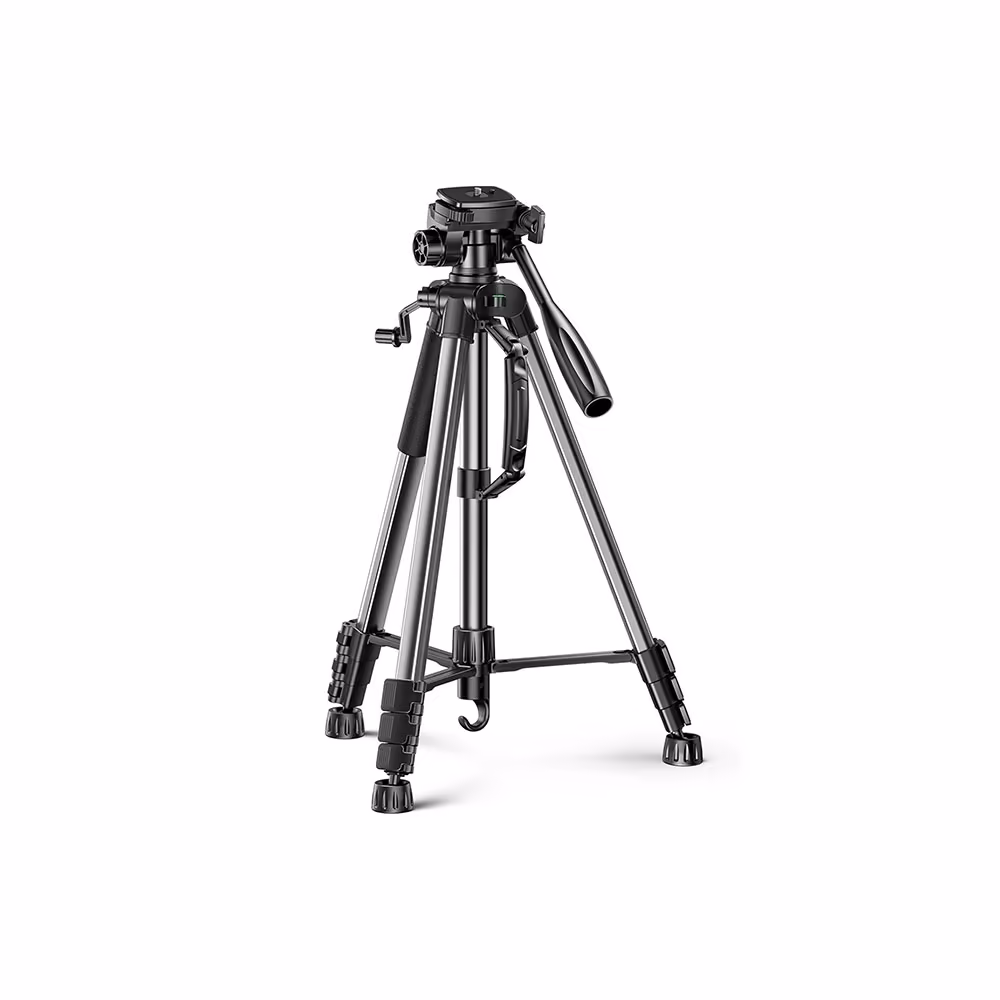 Trípode UGREEN 15187 Ajustable de 53.5 a 175 cm para Cámara y Smartphone con Cabezal 360°