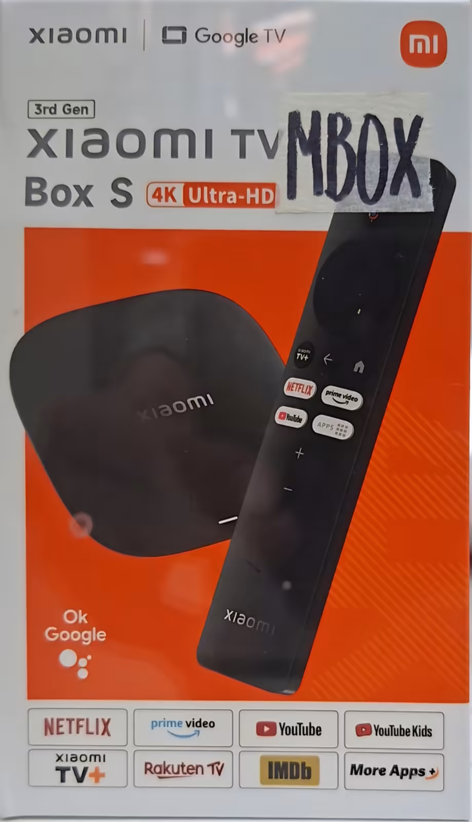 Xiaomi TV Box S 3ra Generación 4K Ultra HD con Google TV, Chromecast y Control por Voz