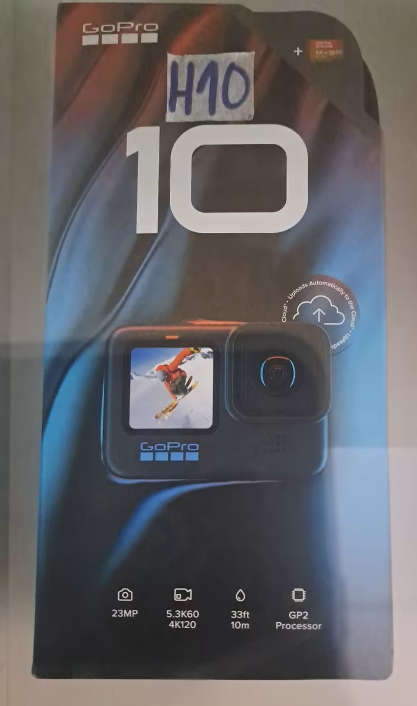 Cámara de Acción GoPro HERO10 Black con Video 5.3K, Procesador GP2 y Estabilización HyperSmooth