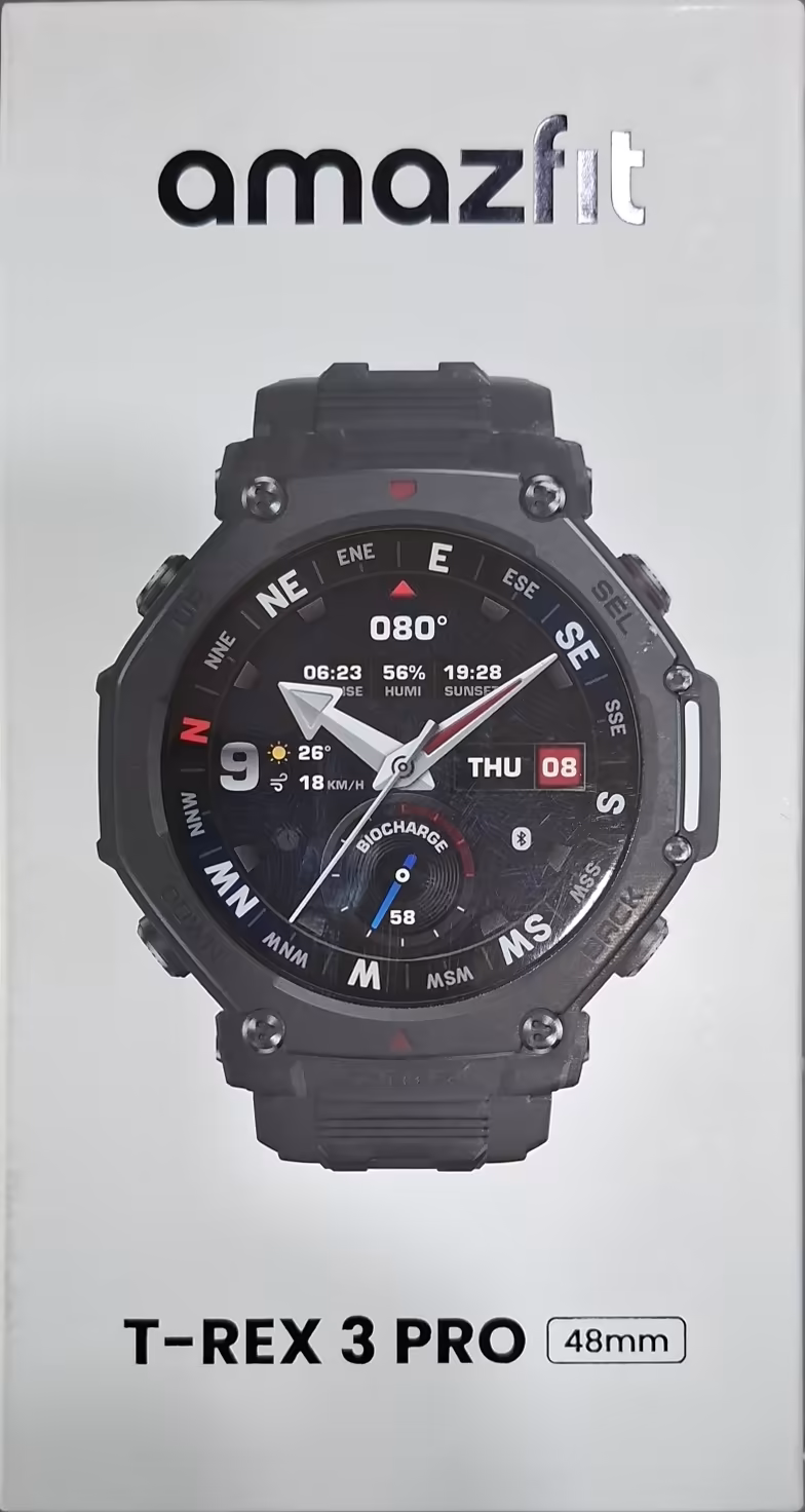 Reloj Inteligente Amazfit T-Rex 3 Pro 48 mm con GPS, Monitoreo de Salud y Alta Resistencia