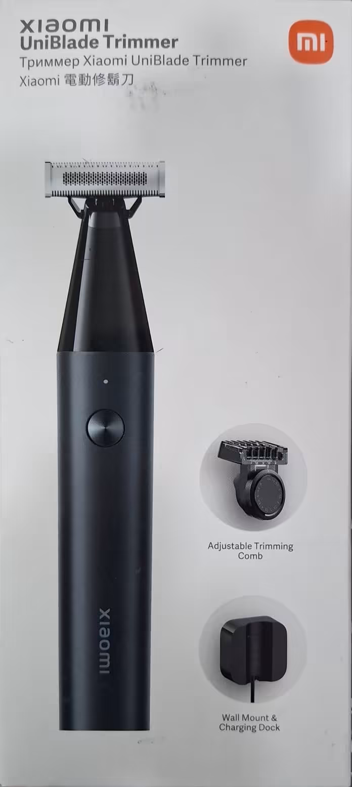 Afeitadora Xiaomi UniBlade Trimmer Recargable con Peine Ajustable, Base de Carga y Diseño Impermeable