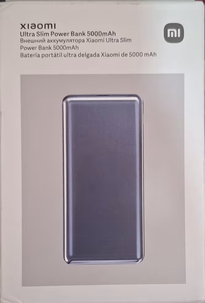 Power Bank Xiaomi Ultra Slim 5000 mAh Ultrafino con Carga Rápida, Diseño Compacto y Puerto USB-C