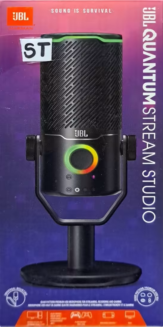 JBL Quantum Stream Studio – Micrófono USB Profesional para Streaming, Grabación y Gaming