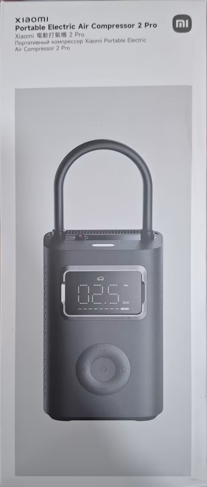 Compresor de Aire Xiaomi Portable Electric Air Compressor 2 Pro Recargable para Autos y Bicicletas
