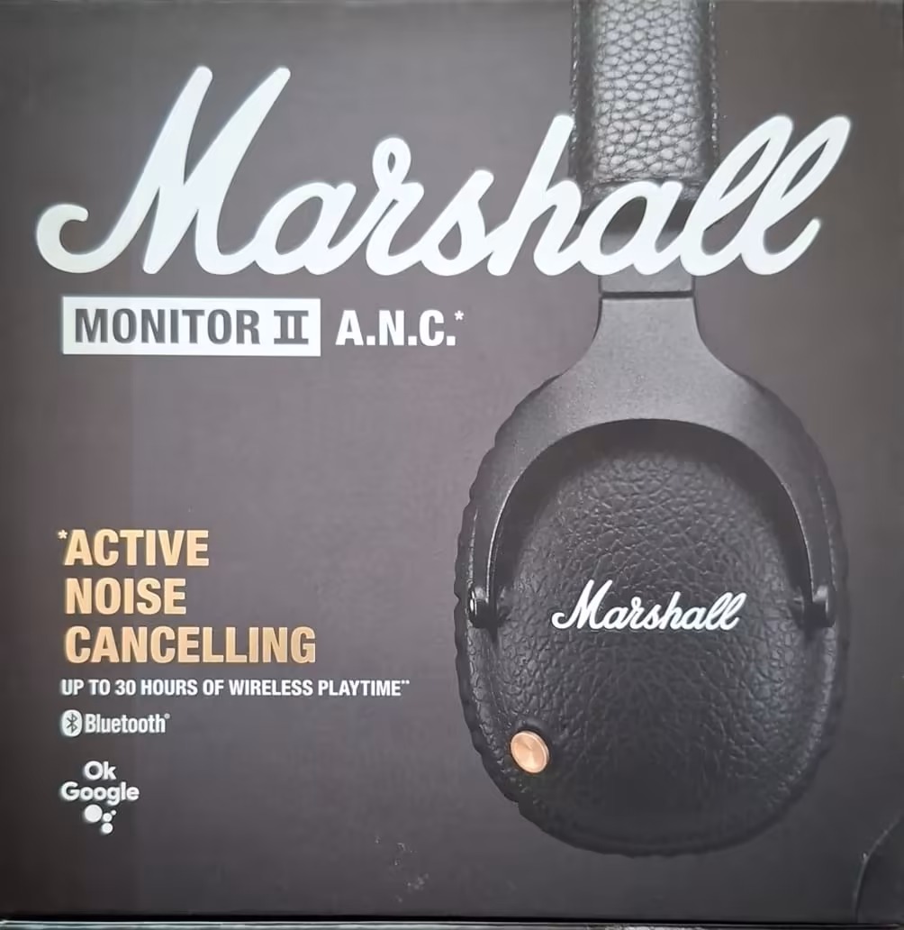 Audífonos Marshall Monitor II A.N.C. Bluetooth con Cancelación Activa de Ruido y Hasta 30 Horas de Batería
