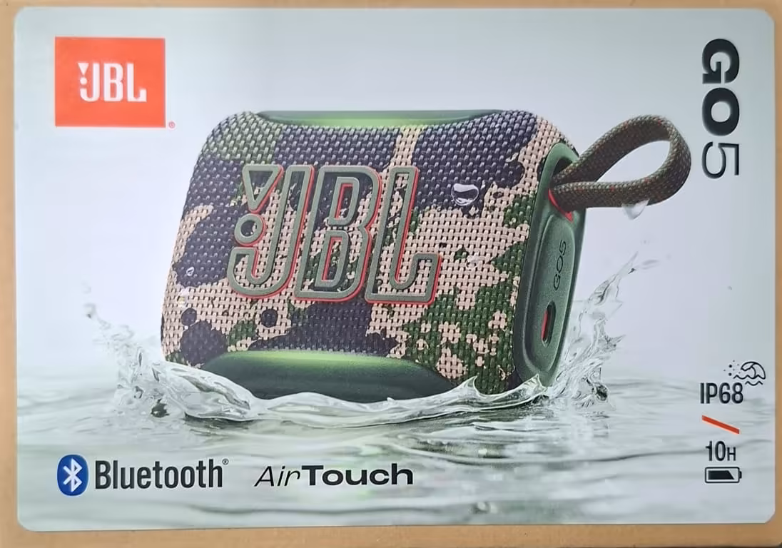 Parlante Portátil JBL Go 5 Bluetooth IP68 Resistente al Agua y Polvo Hasta 10 Horas Camuflaje