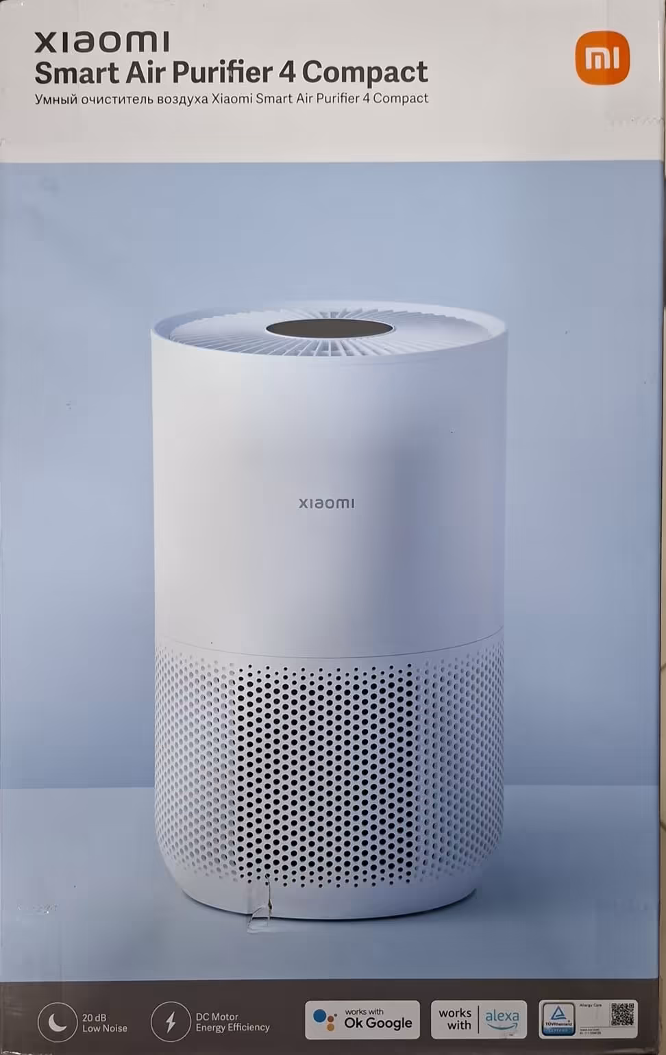 Purificador de Aire Xiaomi Smart Air Purifier 4 Compact con Filtro HEPA y Control Inteligente WiFi