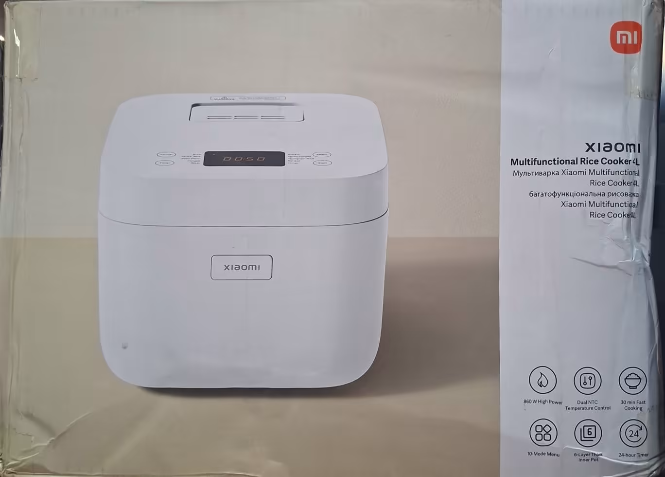 Olla Arrocera Xiaomi Multifunctional Rice Cooker 4L con 10 Programas, Temporizador y Cocción Inteligente